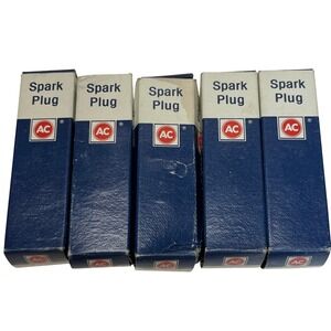 AC Spark Plug R44S NOS Acniter Vintage General Motors Corporation Set of USA